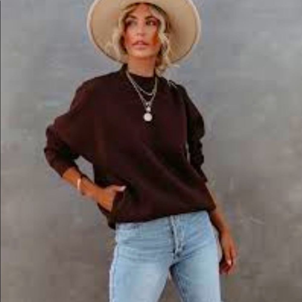 ViciCollection, Mod Ref Pull Over, Mock Neck Sweater, NWOT